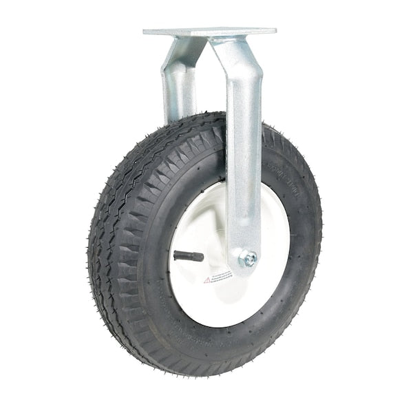 Vestil CST-PN-12X3.5-R Pneumatic Rigid Caster 12 In. Diameter x 3-1/2 In. Width 300 Lb. Capacity Black/White