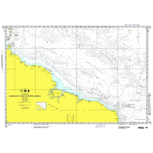 Paradise Clay NGA_107 NGA Chart Northeast Coast of South America