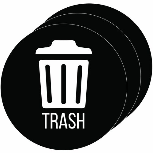 HLS Commercial HLCHLSKERTRASH3 Refuse Bin Icon Sticker
