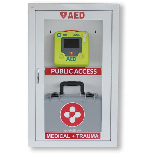 ZOLL ZOL891100048001 Medical AED Combo Wall Cabinet with Alarm