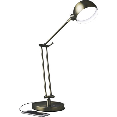 OttLite OTTF1D83BR9SHPR Wellness Series Refine LED Desk Lamp