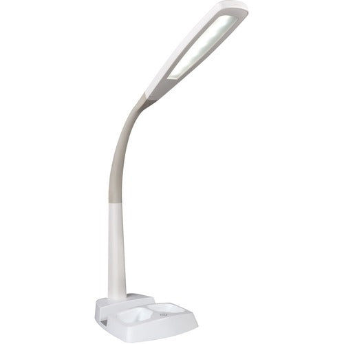 OttLite OTTCSA77WGCSHPR LED Desk Lamp with Charging Station