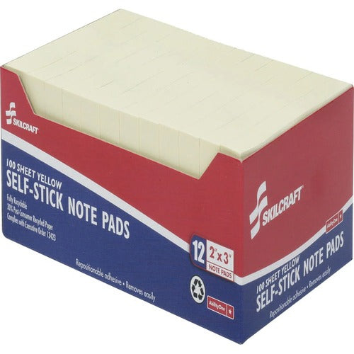 SKILCRAFT® NSN2074356 SKILCRAFT Self-Stick Note Pads