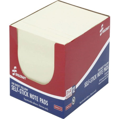 SKILCRAFT® NSN2865121 SKILCRAFT Self-Stick Note Pad