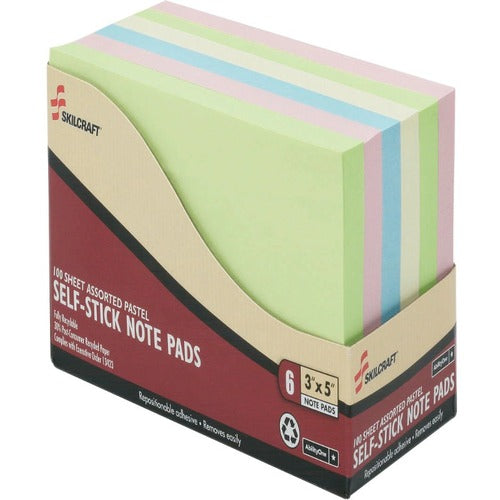 SKILCRAFT® NSN4560683 SKILCRAFT Self-Stick Note Pads