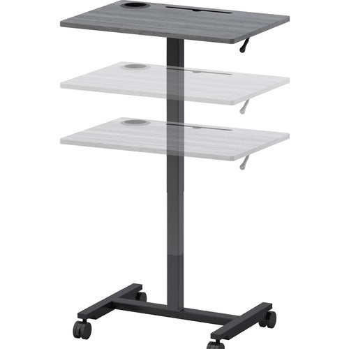 Lorell LLR84837 Height-adjustable Mobile Desk