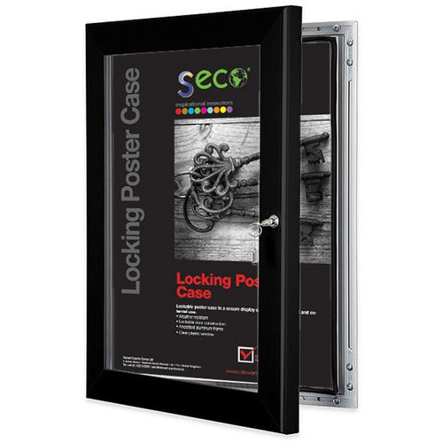 Seco SSCLCASE1114BLK Locking Poster Case