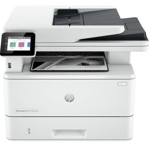 HP HEW2Z619F LaserJet Pro 4101fdw Wireless Laser Multifunction Printer - Monochrome - White