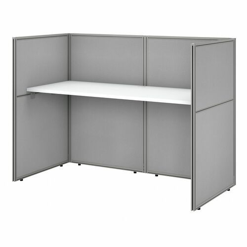 Bush Business Furniture BSHEOD260WH03K Easy Office 60W Cubicle Desk Workstation with 45H Closed Panels