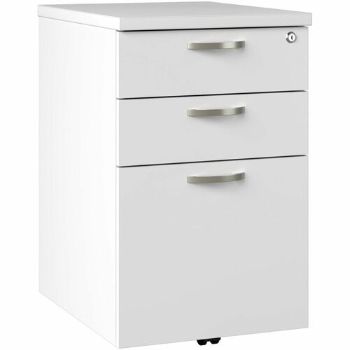 Bush Business Furniture BSHEOF116WH03 Easy Office 3 Drawer Mobile File Cabinet