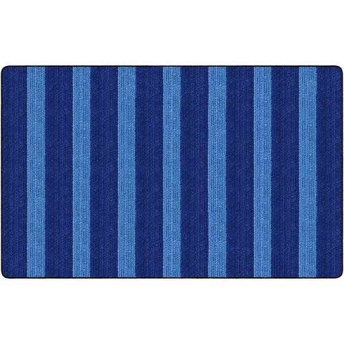 Flagship Carpets FCIFA100644FS Basketweave Stripes Classroom Rug