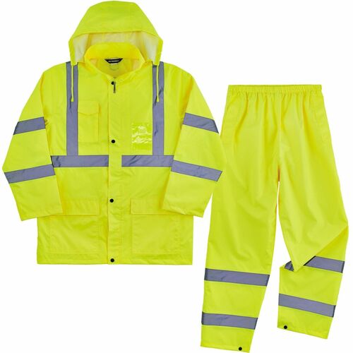 Ergodyne EGO25436 GloWear 8376K Hi-Vis Rain Suit Kits