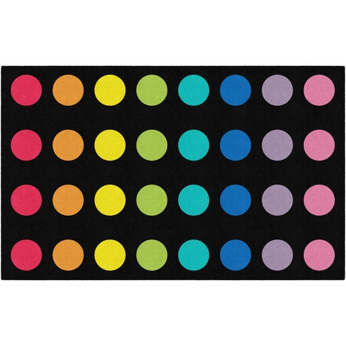Flagship Carpets FCICA212844SG Schoolgirl Style Rainbow Dots Rug