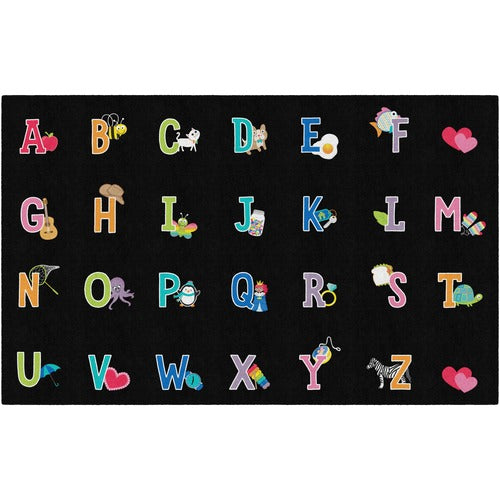 Flagship Carpets FCICA218144SG Schoolgirl Alphabet Pictures Rug