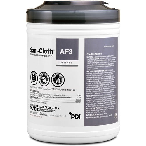 PDI PDIP13872CT Sani-Cloth AF3 Germicidal Wipes