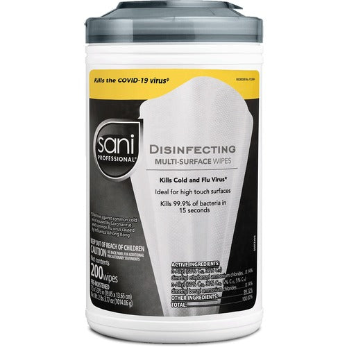 Sani Professional PDIP22884 Disinfecting Multi-Surface Wipes