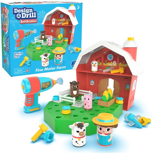 Learning Resources LRN4134 - Design & Drill Bolt Buddies Farm