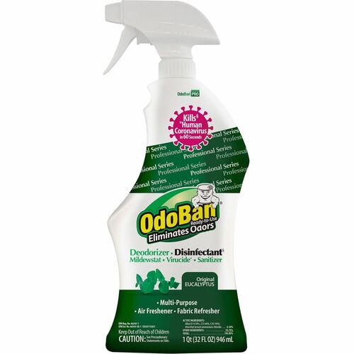 OdoBan ODO910062Q12 Eucalyptus Deodorizer Disinfectant Spray