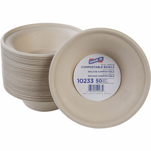 Genuine Joe GJO10233 12 oz Compostable Bowls