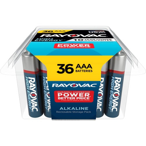Rayovac RAY82436PP High Energy Alkaline AAA Batteries