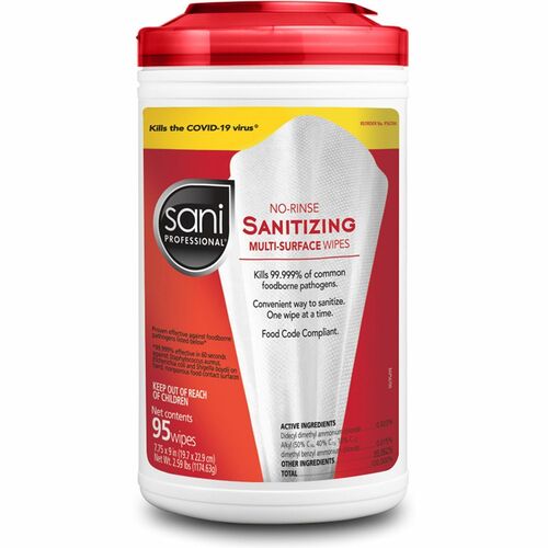 PDI PDIP56784 No-Rinse Sanitizing Multi-Surface Wipes