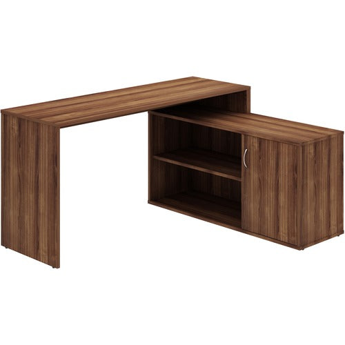 LYS LYSDK103RRWT L-Shape Workstation with Cabinet