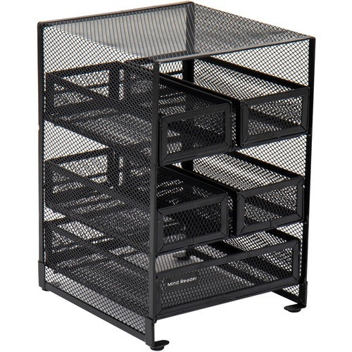 Mind Reader EMSMMTDR5 Network 5-Compartment Tea Bag Organizer
