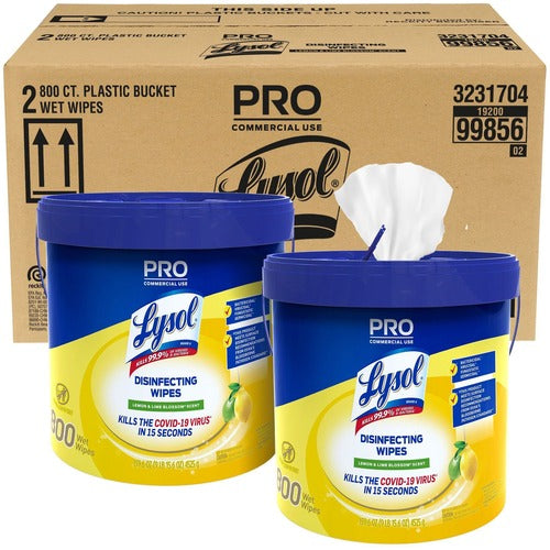 Lysol RAC99856CT Disinfecting Wipe Bucket w/Wipes