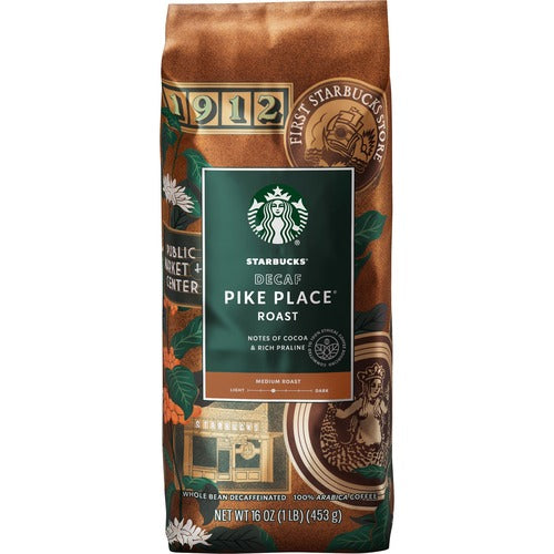 Starbucks® SBK12540222CT Pike Place Decaf Whole Bean Coffee