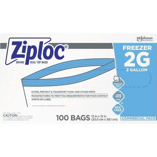 Ziploc® SJN682254 Grip n' Seal Freezer Bags