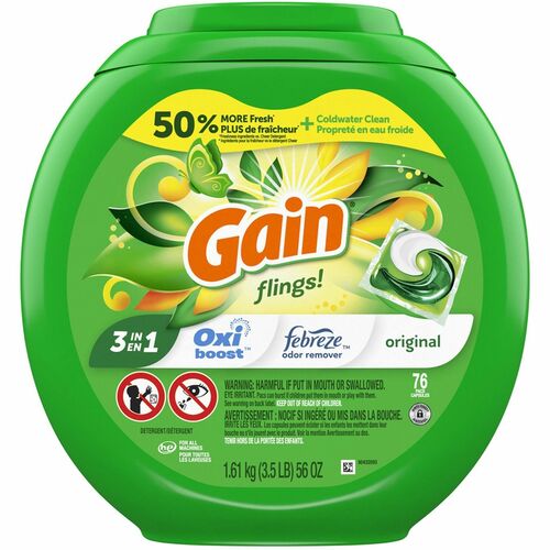 Gain PGC09207 Flings Detergent Pacs