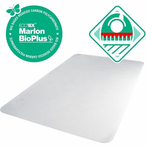 Floortex FLRNCCMFLBG0002 Eco Friendly Carbon Neutral Chair Mat for Low / Medium Pile Carpets