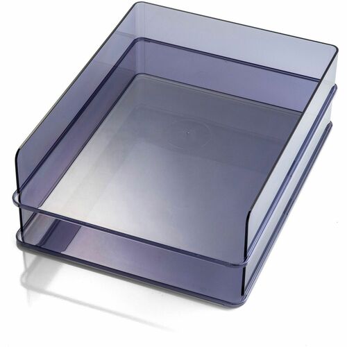 Officemate OIC21040 Stackable Letter Trays, Made from Recycled Bottles, 2PK