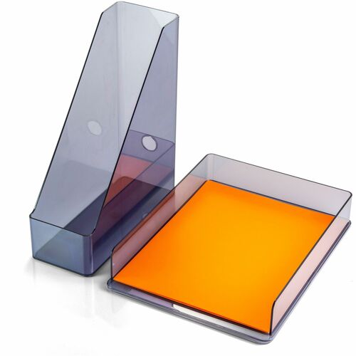 Officemate OIC26115 Recycled Letter Tray & File Desktop Set