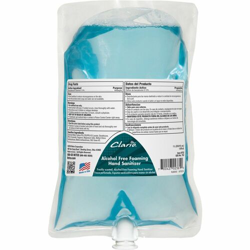 Betco BET7522900CT Clario Hand Sanitizer Foam