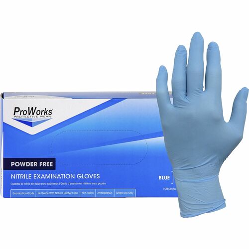 ProWorks HOSGLN106FX NPF Nitrile Powder Free Exam Gloves