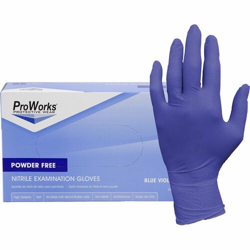 ProWorks HOSGLN125FL Nitrile Powder-Free Exam Gloves