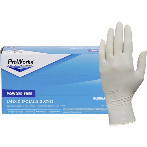 ProWorks HOSGLL105FS Latex Powder-Free Disposable General-Purpose Gloves