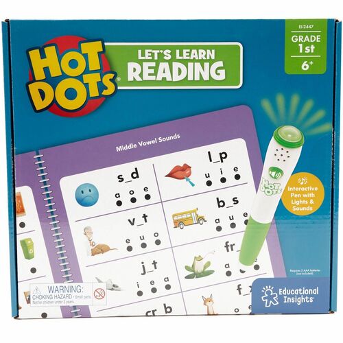 Hot Dots LRN2447 First Grade Activity Set Interactive Printed Book