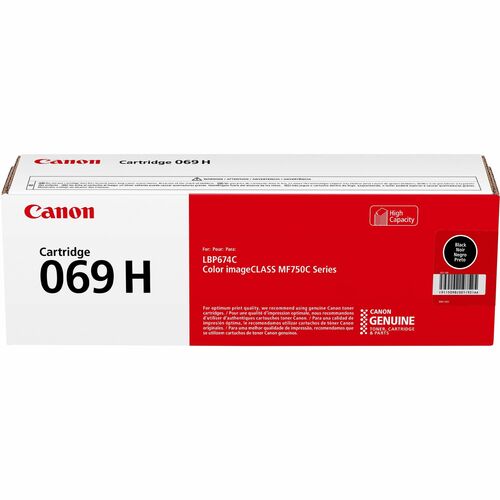 Canon CNMCRTDG069HBK 069 Original High Yield Laser Toner Cartridge - Black - 1 Each