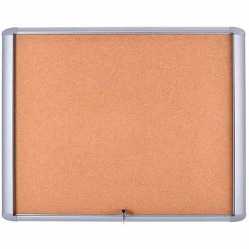 MasterVision BVCVT340601760 Water-Resistant Enclosed Corkboard