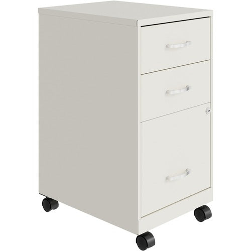 NuSparc NPRVF318CMWE 3-Drawer Organizer Metal File Cabinet