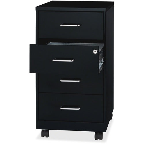 NuSparc NPRVF418DMBK Mobile Storage Cabinet