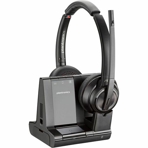 Poly HEW7S4B6AA Savi 8220-M Office Stereo DECT 1920-1930 MHz Headset TAA