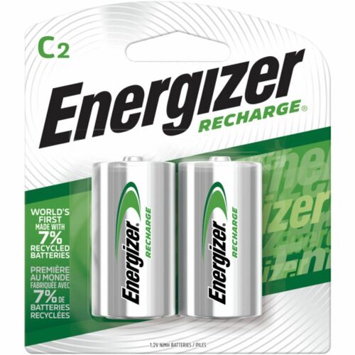 Energizer EVENH35BP2 Recharge Universal Rechargeable C Batteries