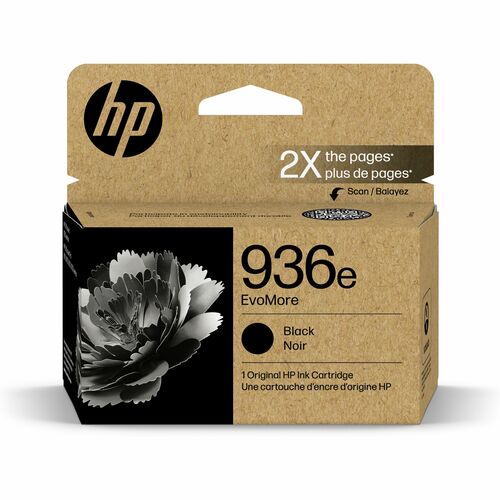 HP HEW4S6V6LN EvoMore 936e Original High Yield Inkjet Ink Cartridge - Black - 1 Each