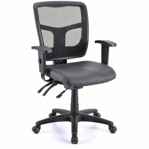 Lorell LLR86241 Executive Antimicrobial Mid-back Chair