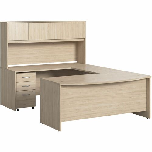 Bush Business Furniture BSHSTC003NESU Studio C 72W x 36D U Shaped Desk with Hutch and Mobile File Cabinet
