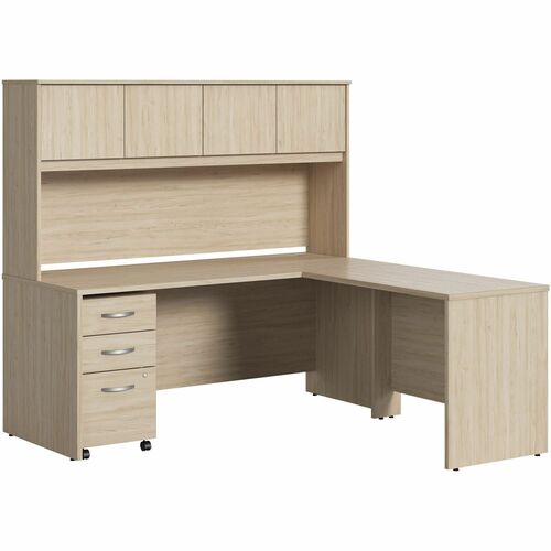Bush Business Furniture BSHSTC006NESU Studio C 72W x 30D L Shaped Desk with Hutch and Mobile File Cabinet
