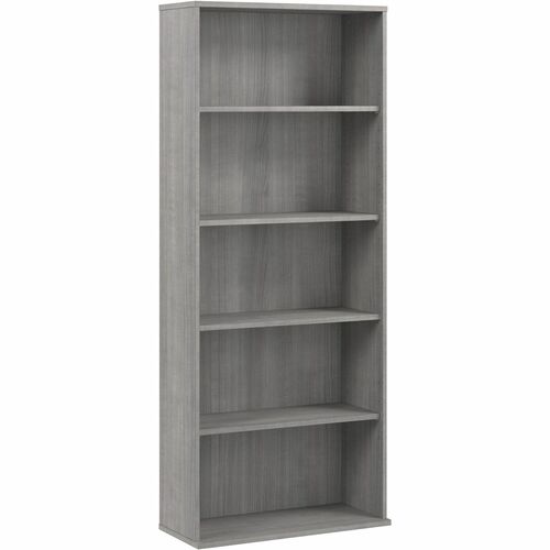 Bush Business Furniture BSHHUB230PG Hustle Tall 5 Shelf Bookcase